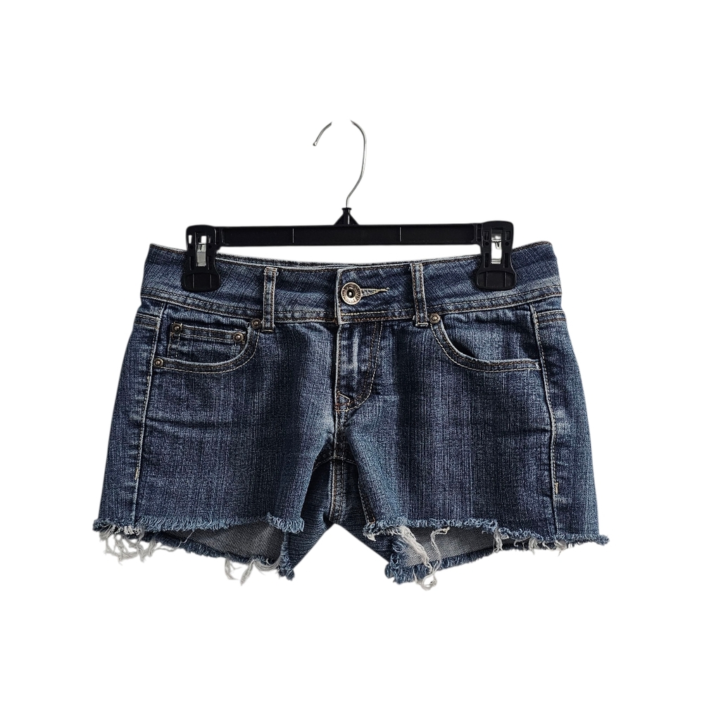 Imperial Star Vintage y2k Cut Off Jean Shorts Size 1 Super Low Rise FLAW